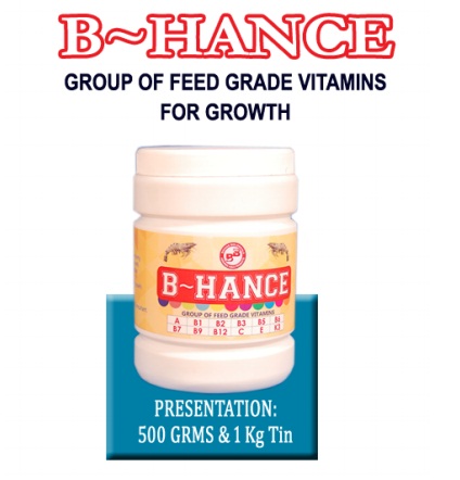 B~HANCE - GROUP OF FEED GRADE VITAMINS FOR GROWTH